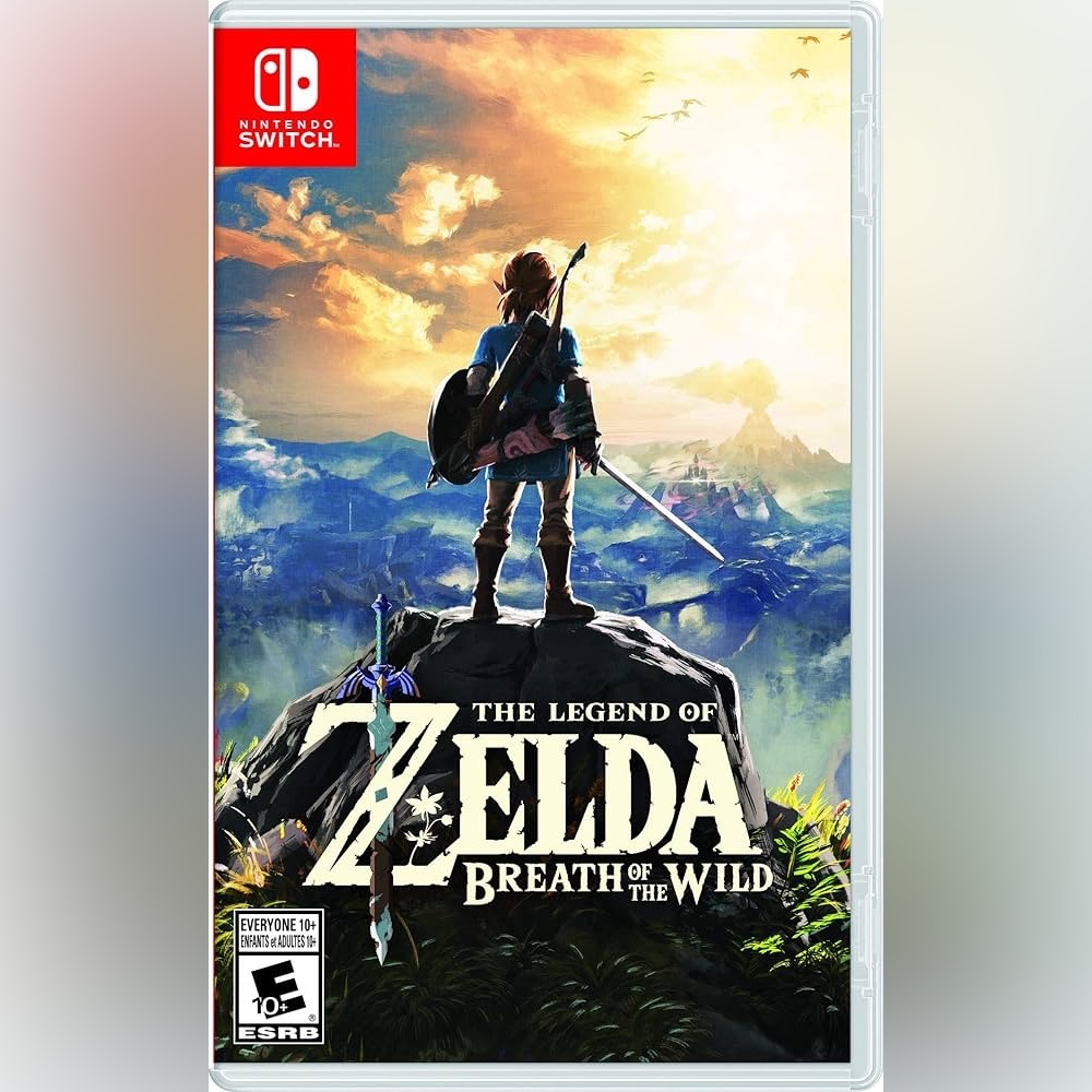 Nintendo Switch Zelda Adventure Game with Blue and Green Cover
